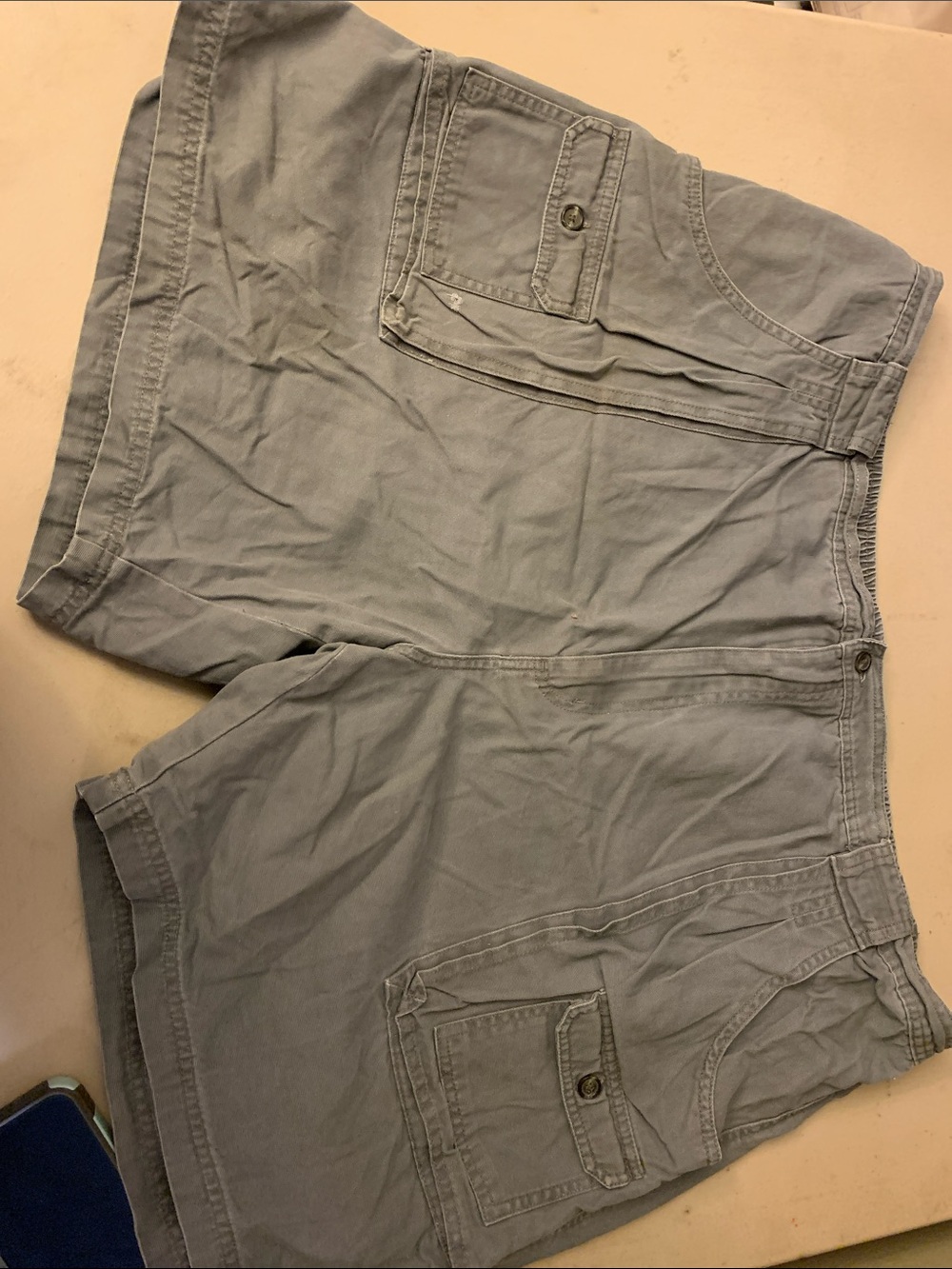 Men's Grey Cargo Shorts - Classic Utility Style